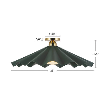 Alora Furrow 25-in Semi-Flush Mount