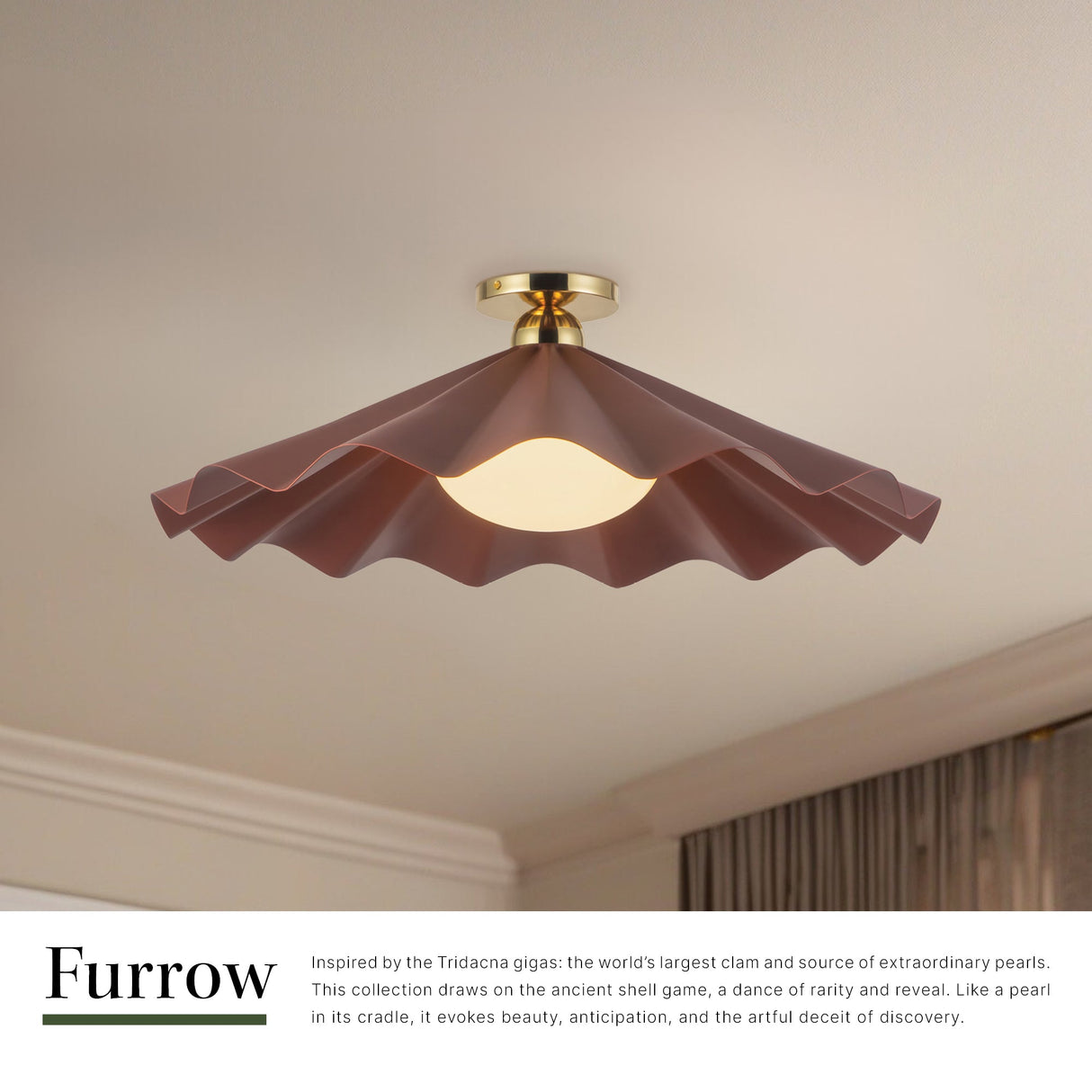 Alora Furrow 25-in Semi-Flush Mount