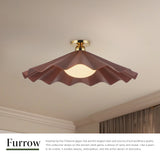 Alora Furrow 25-in Semi-Flush Mount