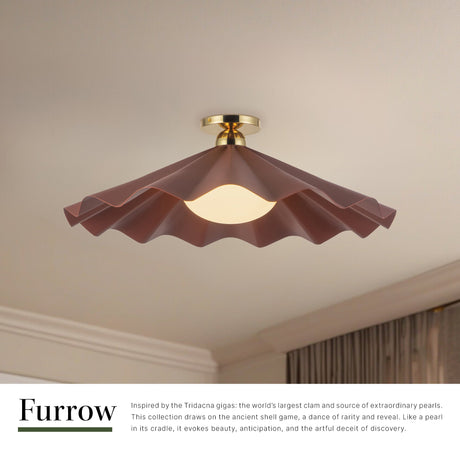 Alora Furrow 25-in Semi-Flush Mount