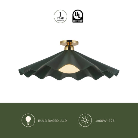Alora Furrow 25-in Semi-Flush Mount