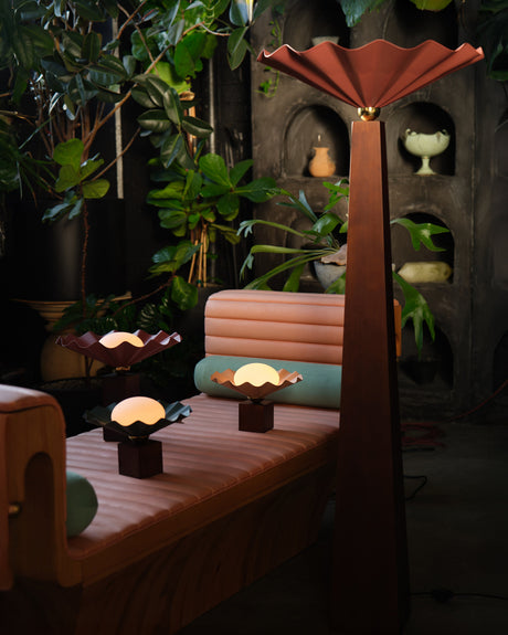 Alora Furrow 12-in Table Lamp