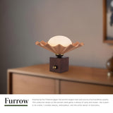 Alora Furrow 12-in Table Lamp