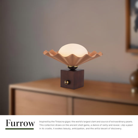 Alora Furrow 12-in Table Lamp