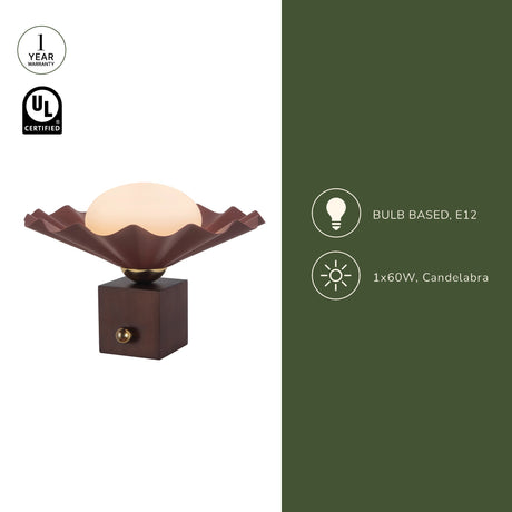 Alora Furrow 12-in Table Lamp