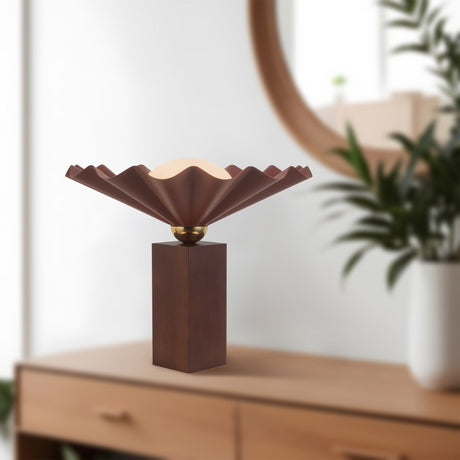 Alora Furrow 16-in Table Lamp
