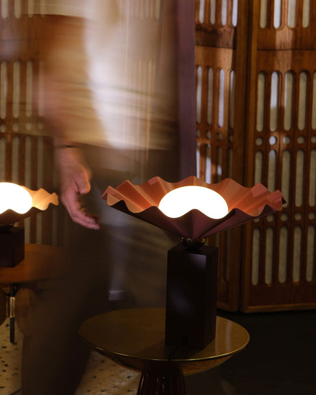 Alora Furrow 16-in Table Lamp
