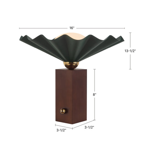 Alora Furrow 16-in Table Lamp
