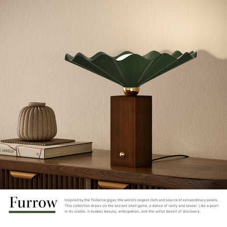 Alora Furrow 16-in Table Lamp
