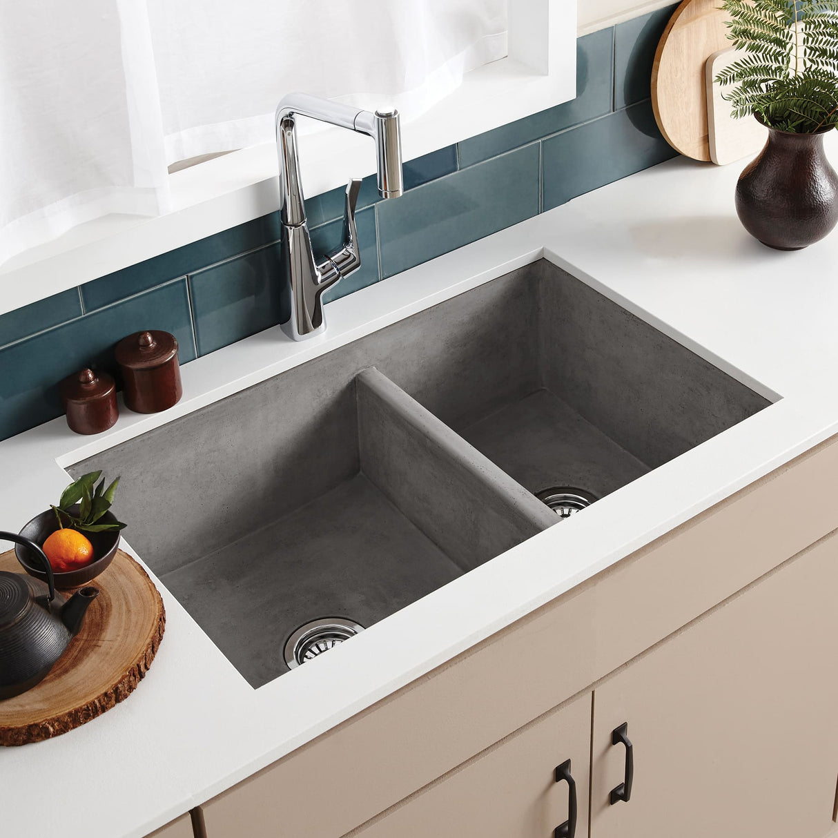 Farmhouse Double Bowl Kitchen Sink
