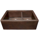 Farmhouse Duet Copper Kitchen Sink