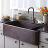 Farmhouse Duet Pro Copper Kitchen Sink