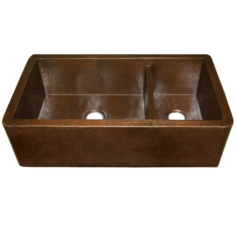 Farmhouse Duet Pro Copper Kitchen Sink