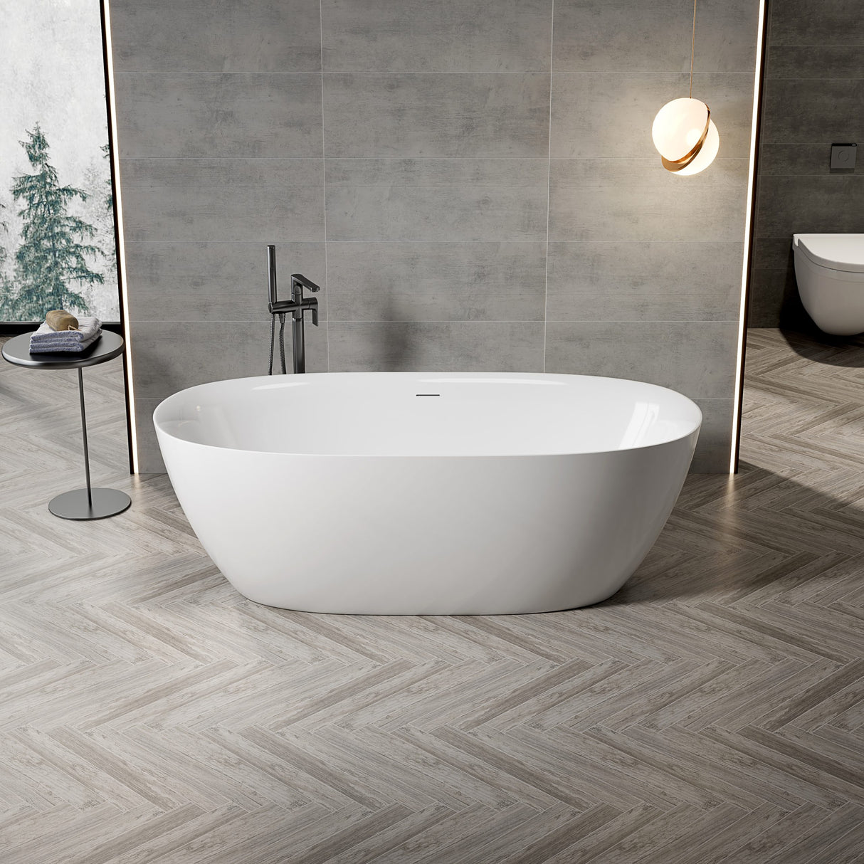 Fontus Freestanding Acrylic Bathtub