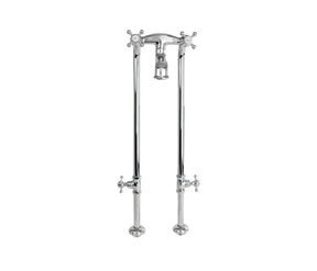 5100 SERIES Basic Free-Standing Tub Filler with Stop Valves - Cross Handles 5136/3970