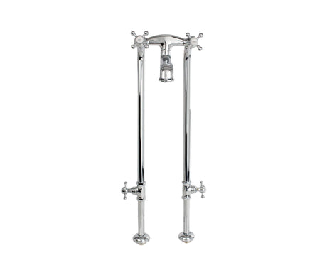 5100 SERIES Basic Free-Standing Tub Filler with Stop Valves - Cross Handles 5136/3970