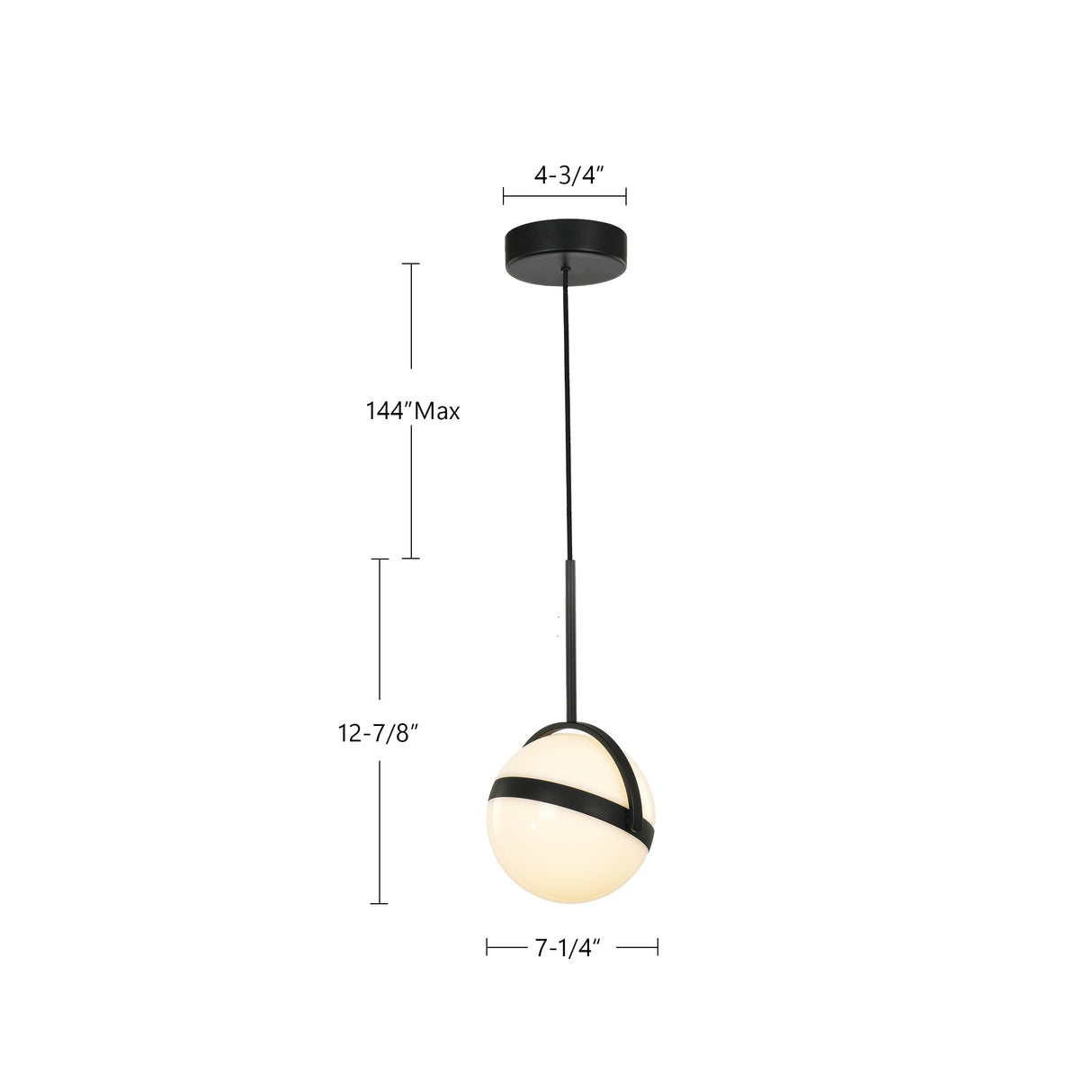 Alora Globo 7-in Pendant