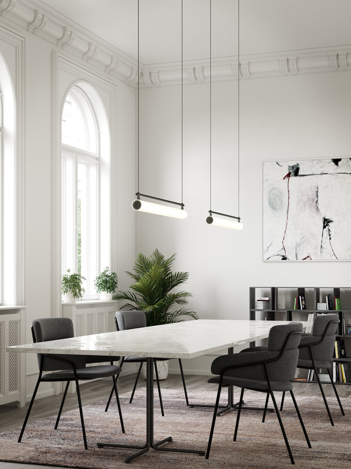 Kuzco Gramercy 30-in Linear Pendant