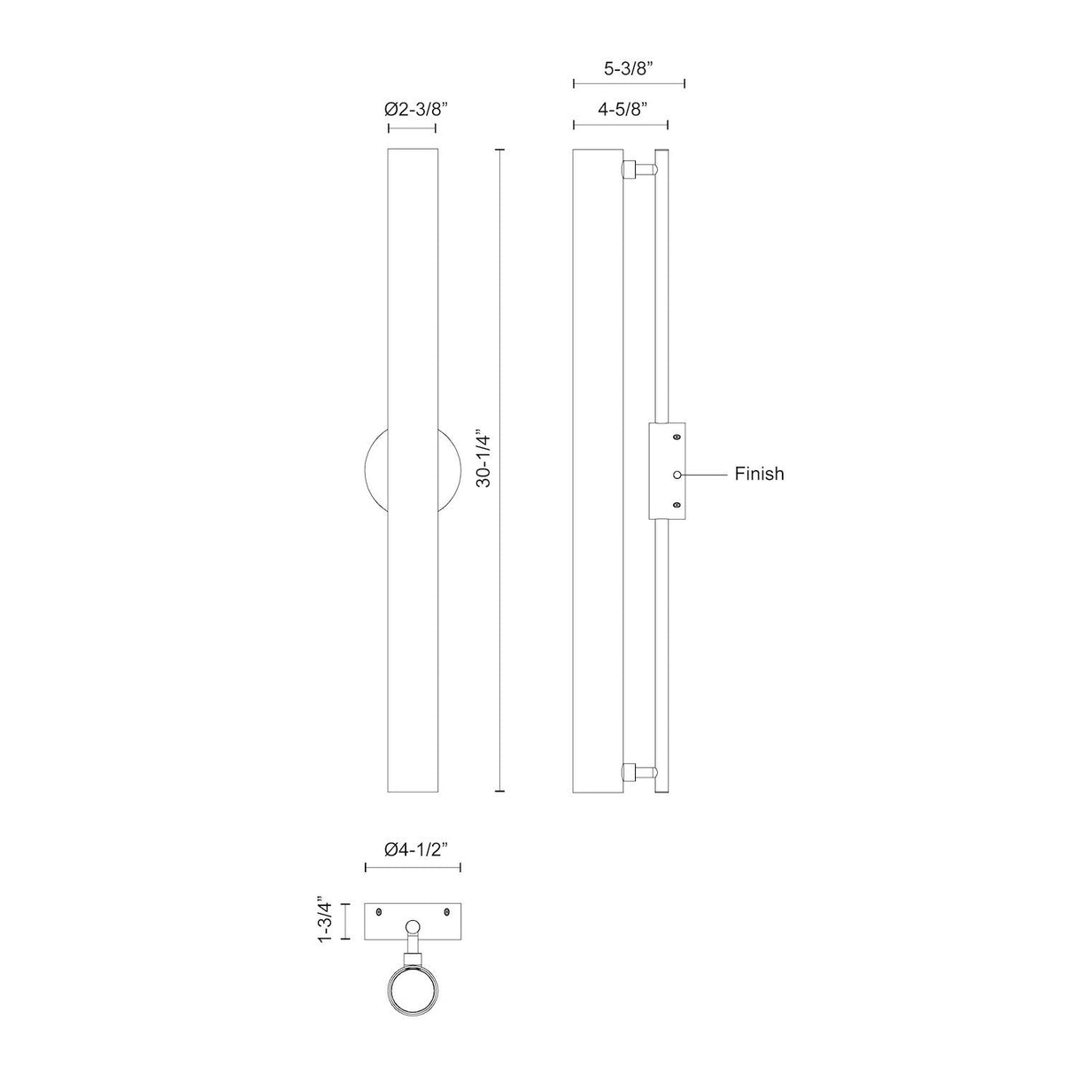 Kuzco Gramercy 30-in Wall Sconce