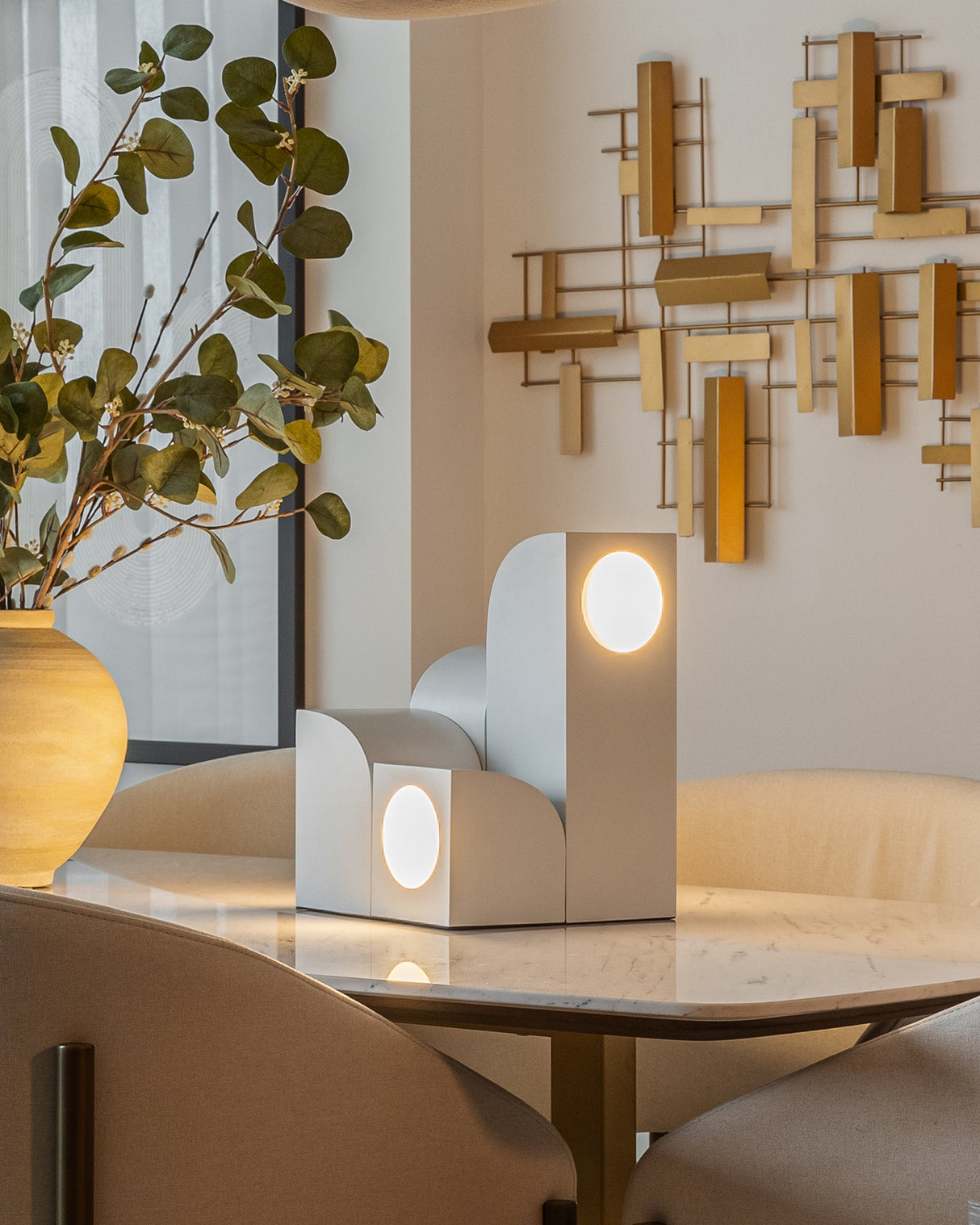 Kuzco Gypsum 12-in Table Lamp