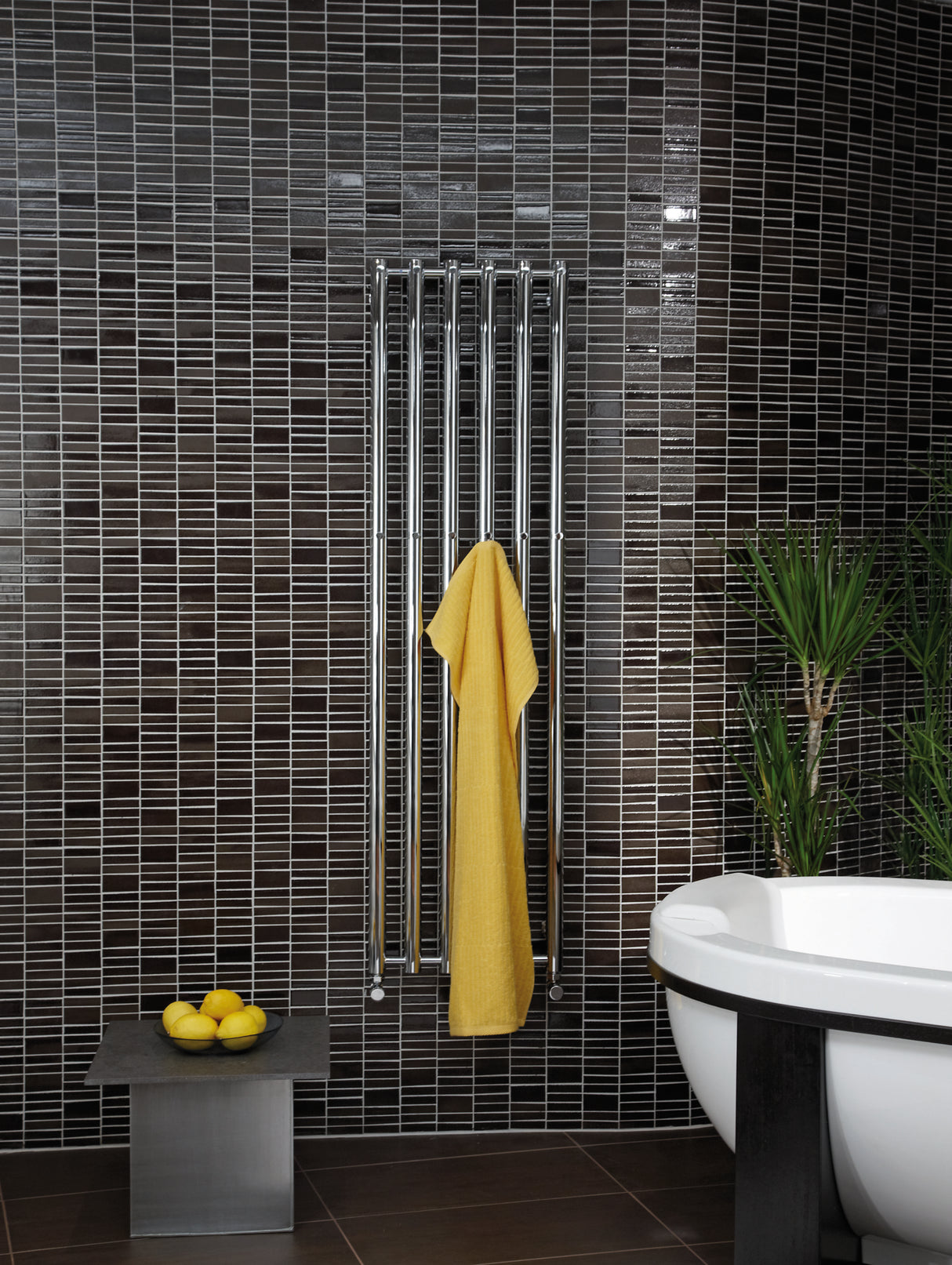 10.5"x37.5" Tuzio Rosendal Towel Warmer