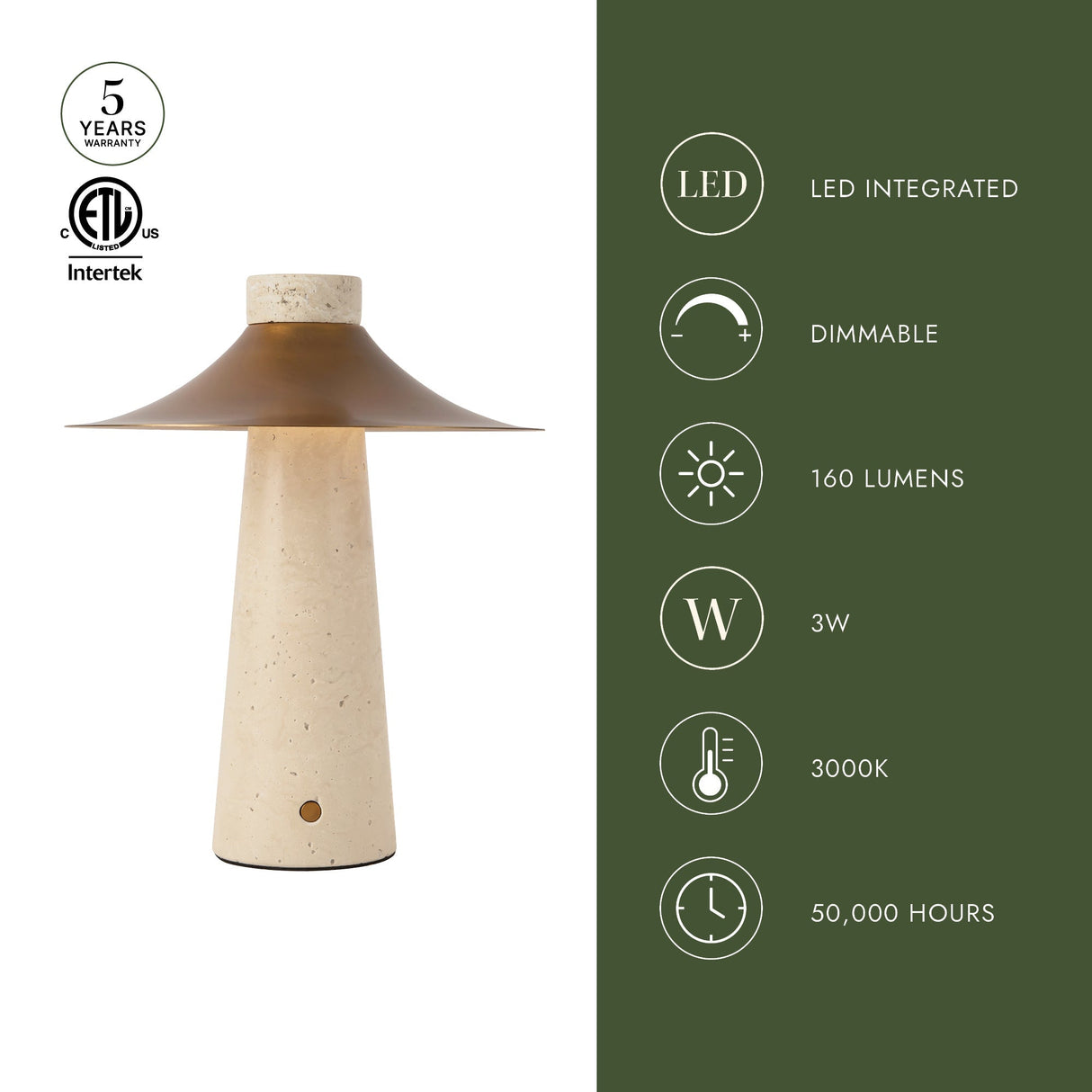 Alora Hagen 10-in Table Lamp