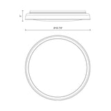 Kuzco Hampton 17-in Flush Mount