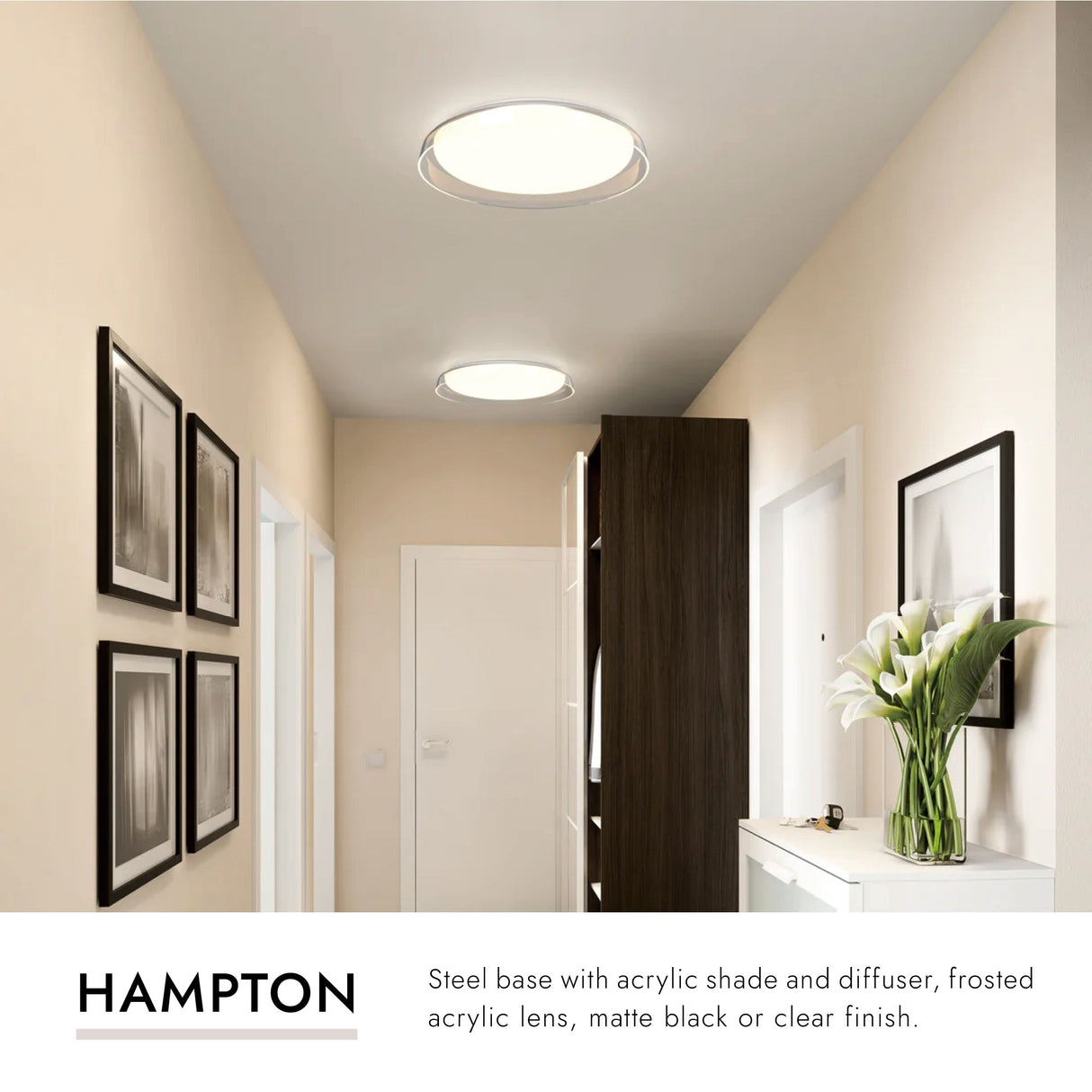 Kuzco Hampton 17-in Flush Mount