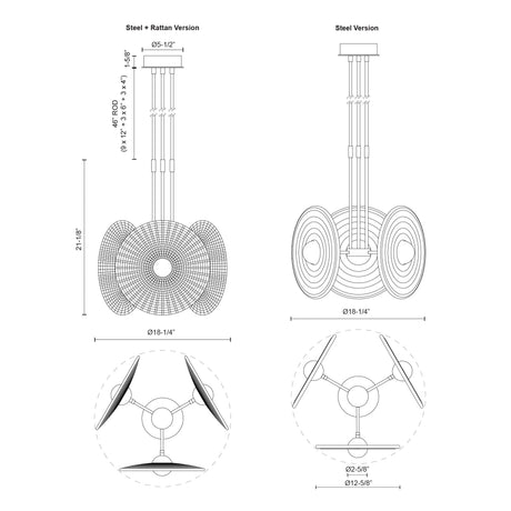 Alora Harbour 18-in Pendant