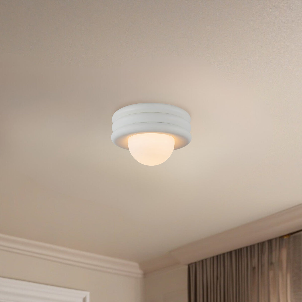 Alora Mood Harvey 12-in Semi-Flush Mount