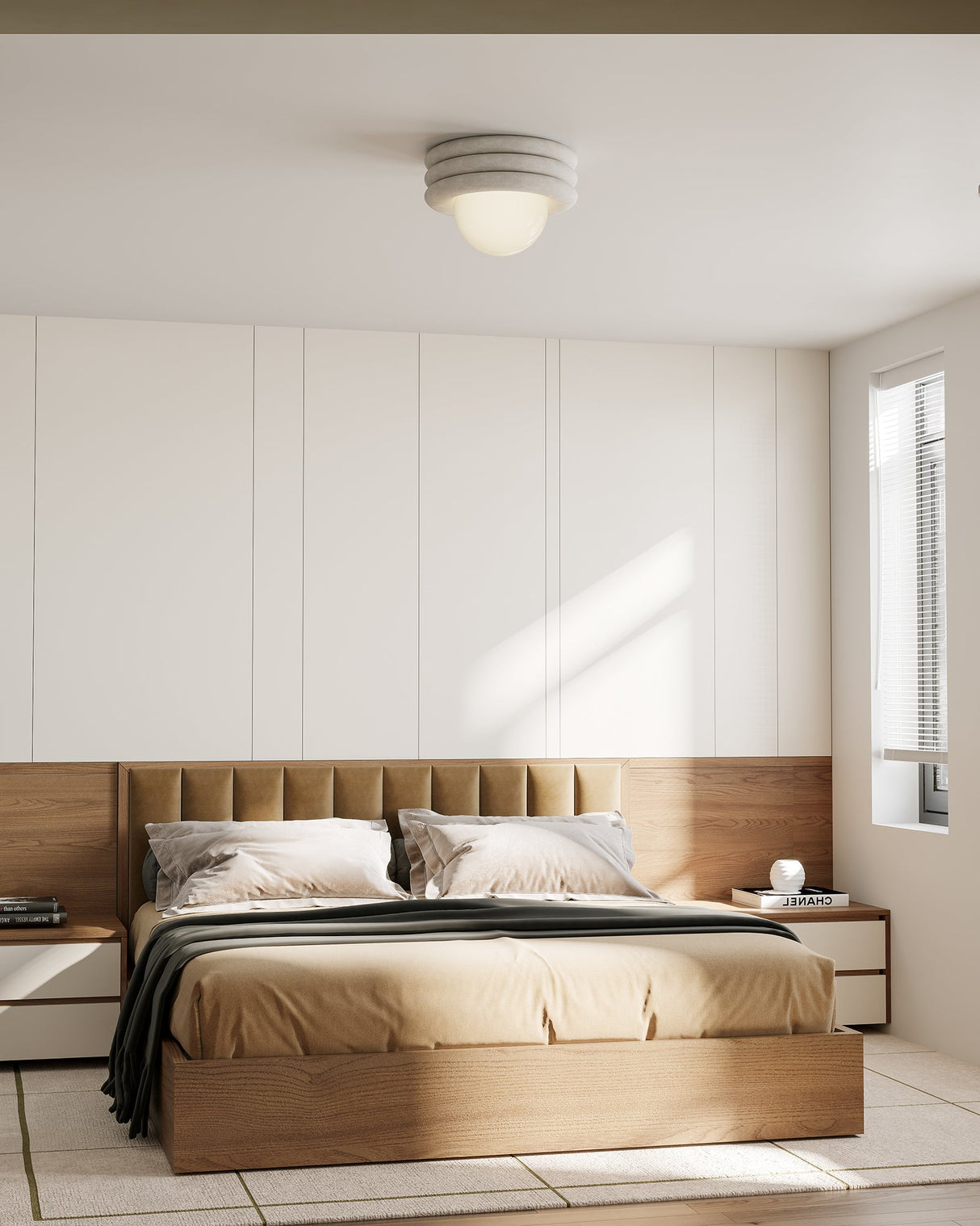 Alora Mood Harvey 12-in Semi-Flush Mount