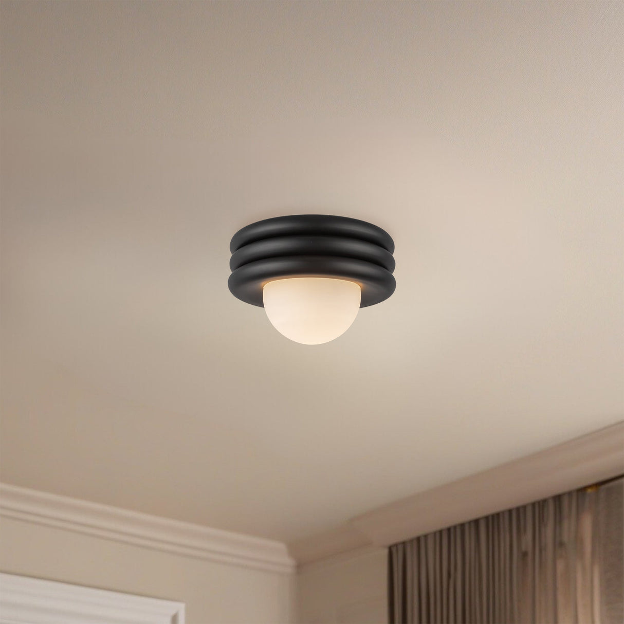 Alora Mood Harvey 12-in Semi-Flush Mount
