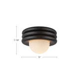 Alora Mood Harvey 12-in Semi-Flush Mount