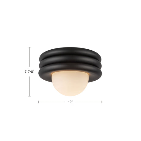 Alora Mood Harvey 12-in Semi-Flush Mount