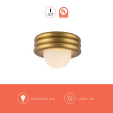 Alora Mood Harvey 12-in Semi-Flush Mount