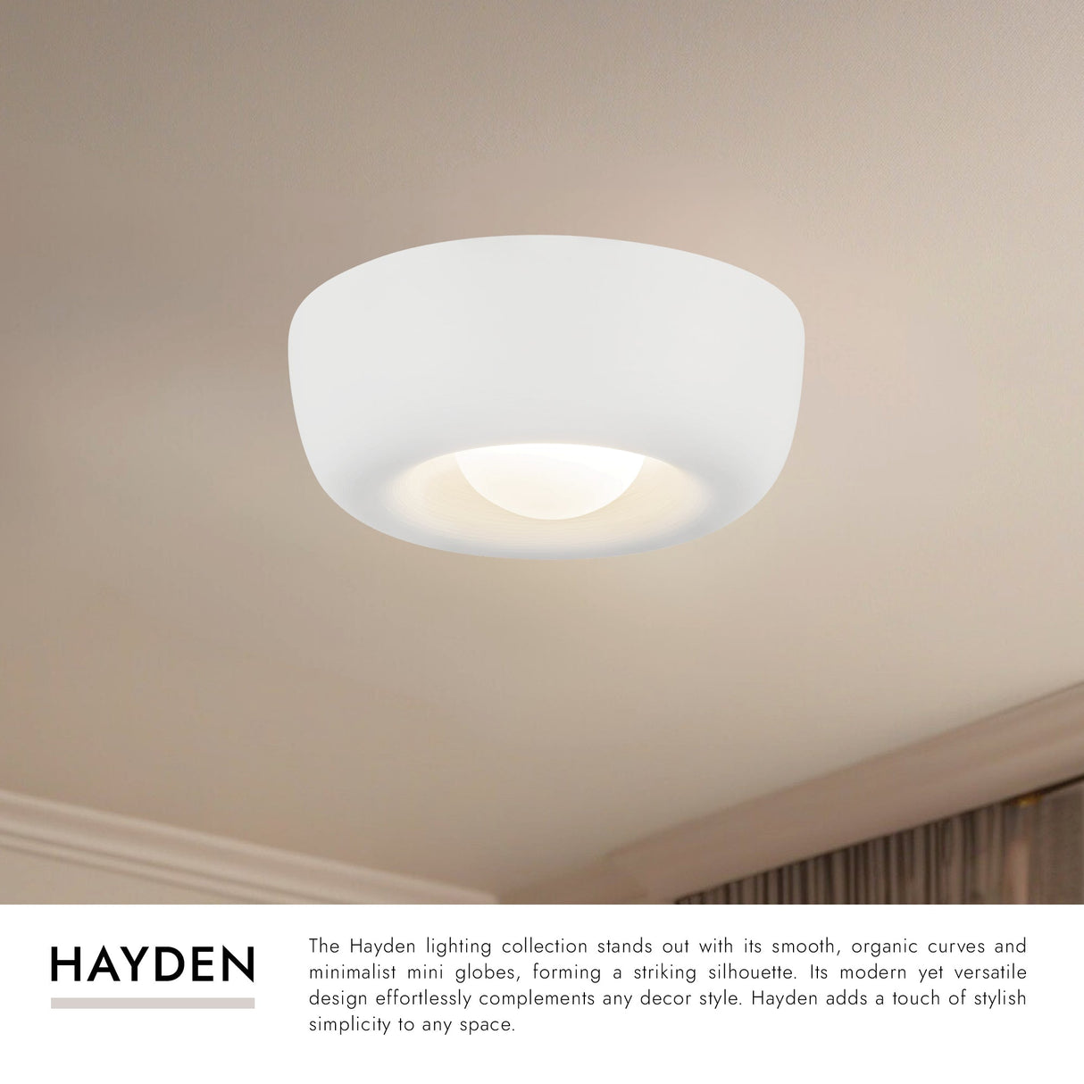 Kuzco Hayden 6-in Flush Mount