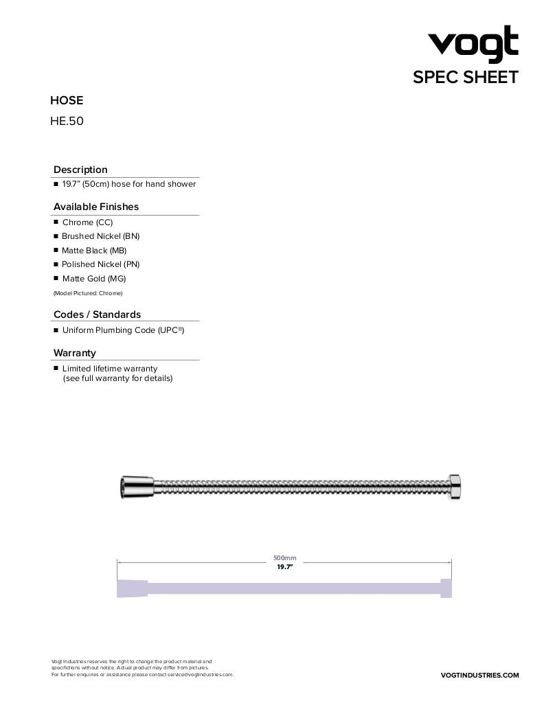 50CM SHOWER HOSE