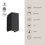 Kuzco Helsinki 3-in Exterior Wall Sconce
