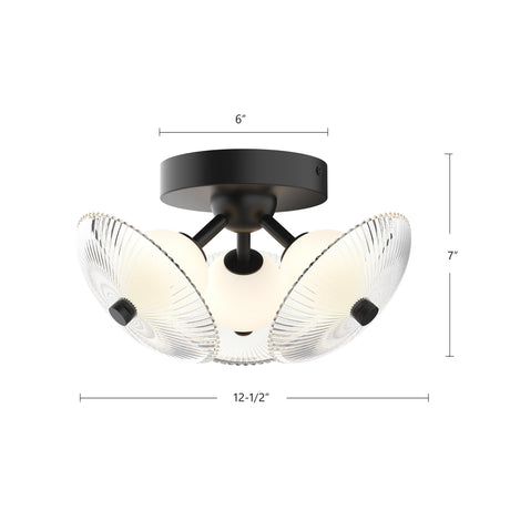 Alora Mood Hera 12-in Flush Mount