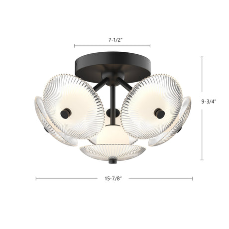 Alora Mood Hera 16-in Flush Mount