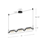 Kuzco Hilo 43-in Linear Pendant