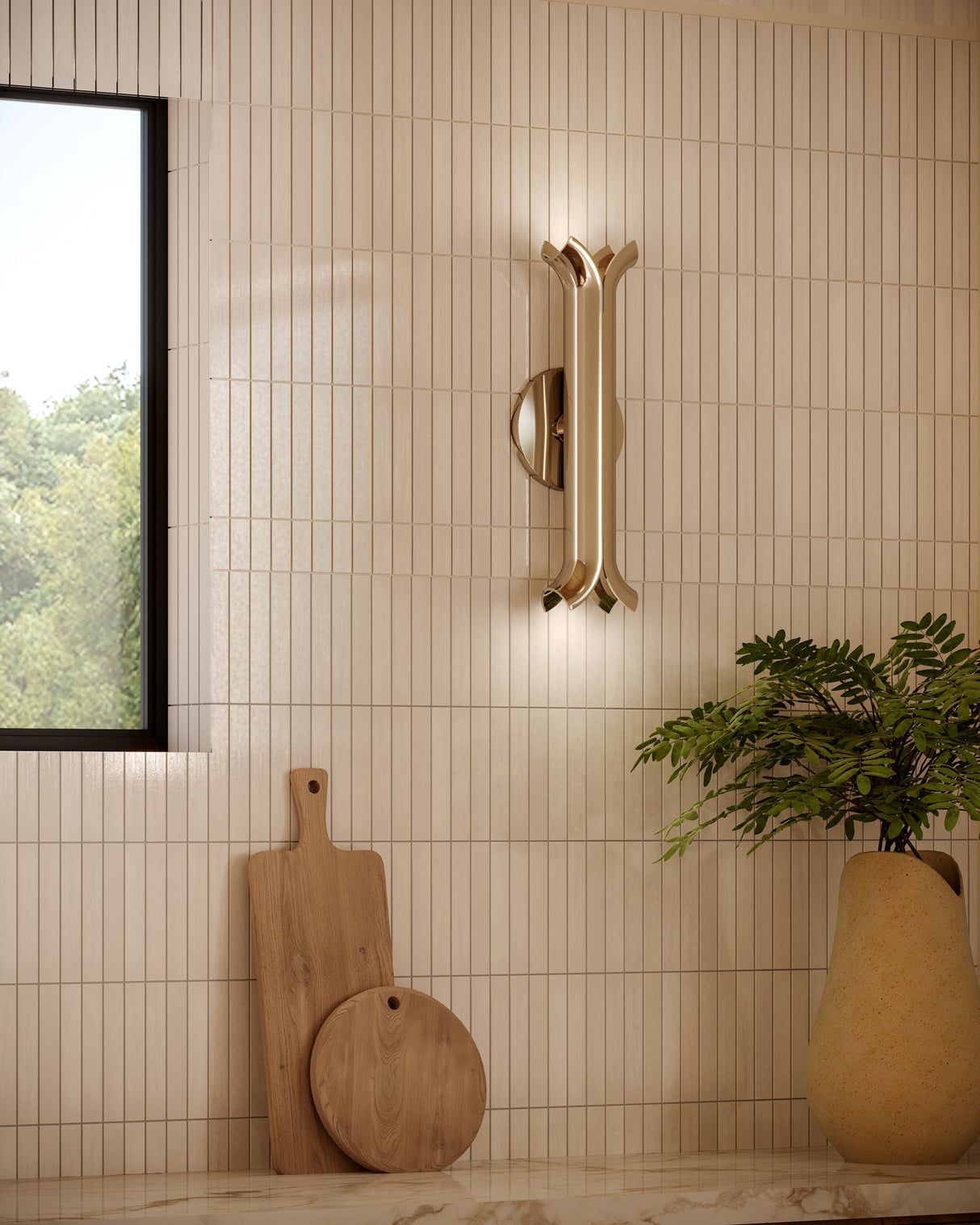 Kuzco Husk 14-in Wall Sconce