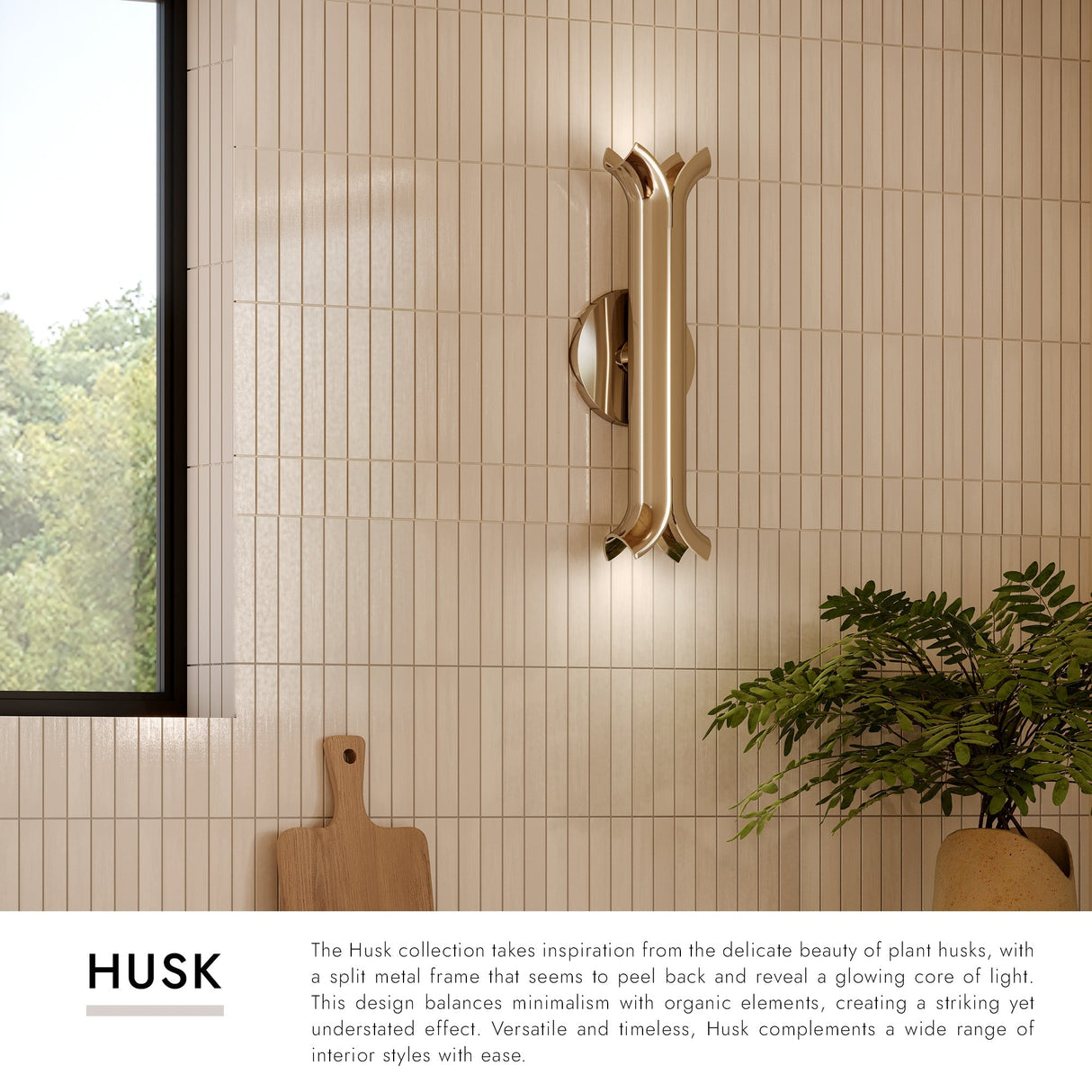 Kuzco Husk 14-in Wall Sconce