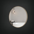 Brio Non-Lit Mirror in Brushed Bronze