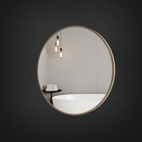 Brio Non-Lit Mirror in Brushed Bronze