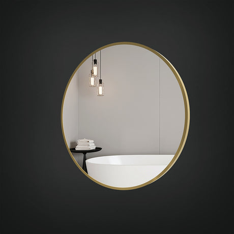 Brio Non-Lit Mirror in Brushed Gold