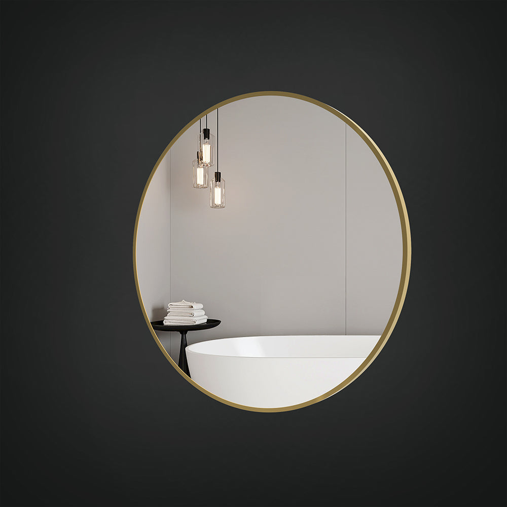 Brio Non-Lit Mirror in Brushed Bronze