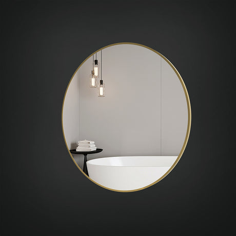 Brio Non-Lit Mirror in Brushed Gold