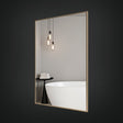 Cove Non-Lit Mirror in Brushed Bronze