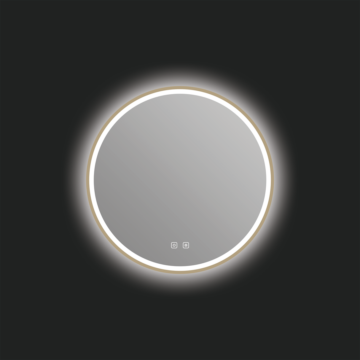 Denver LED Mirror in Brushed Bronze